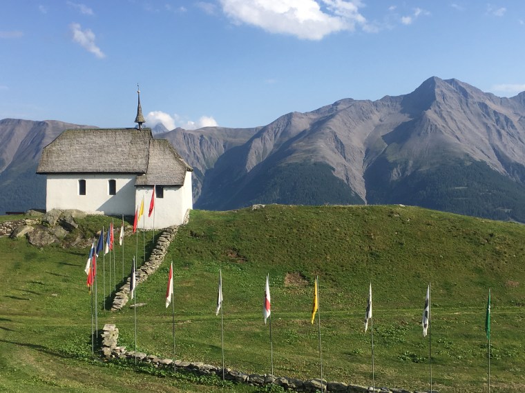 Kapelle Maria zum Schnee auf Bettmeralp, Wallis Schweiz