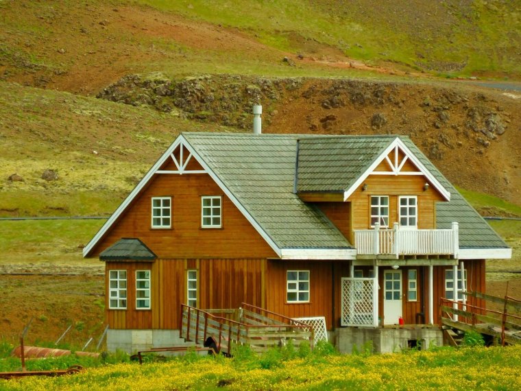 Blockhaus in Island