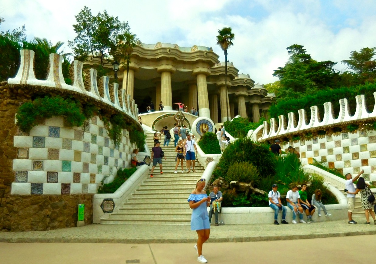 Eingang zum Park Güell in Barcelona