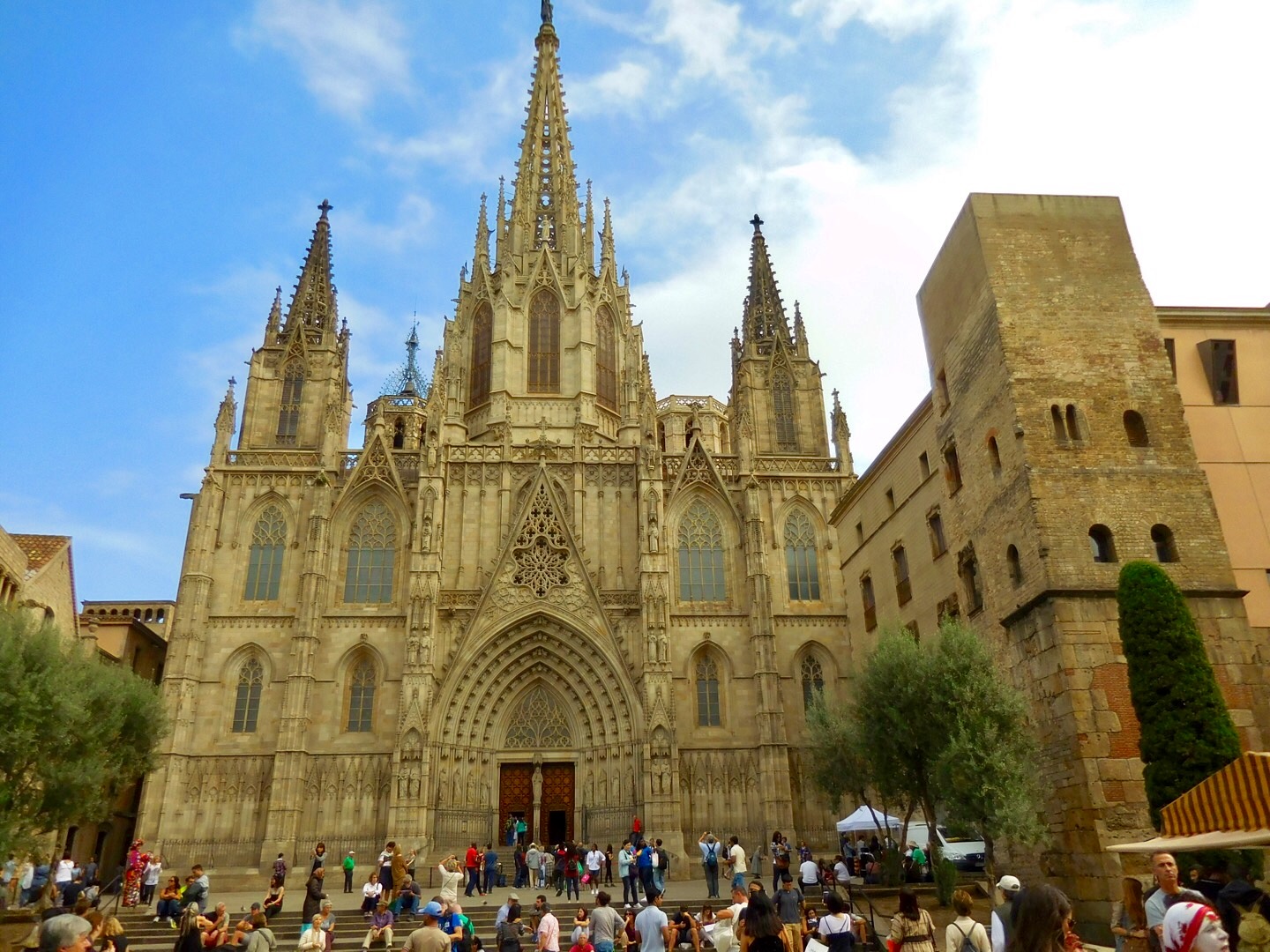 Kathedrale im Gothischen Viertel von Barcelona