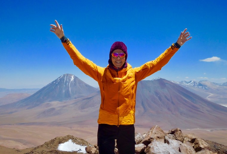 Ich winke hier von 5616 Metern über Meer.