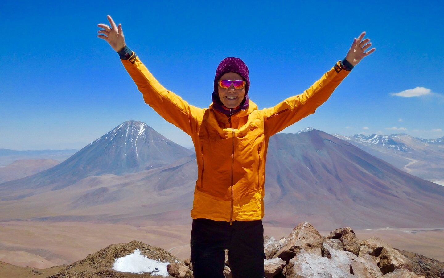 Ich winke hier von 5616 Metern über Meer.